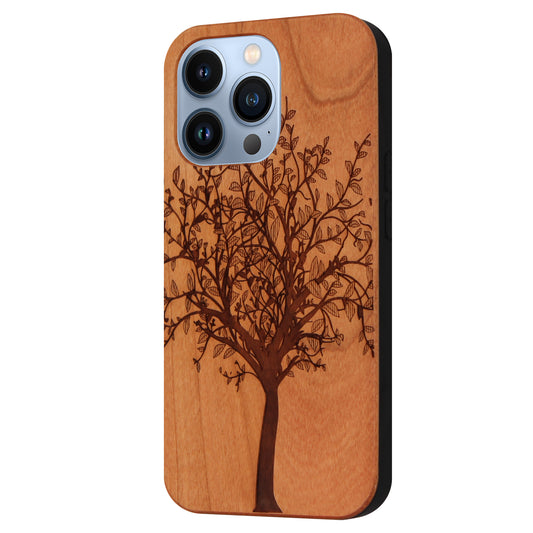 Tree of Life Eden Case made with Cherry Wood for the iPhone 13 Pro