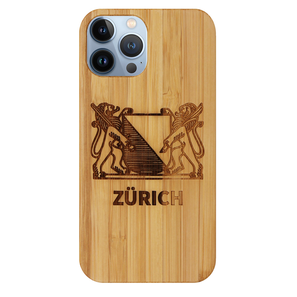 Zürich Wappen Eden Case aus Bambus für das iPhone 13 Pro Max– andersT