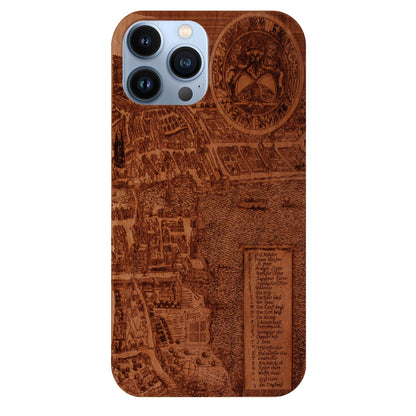 Zürich Merian Eden Case aus Kirschholz für das iPhone 14 Pro Max mit MagSafe