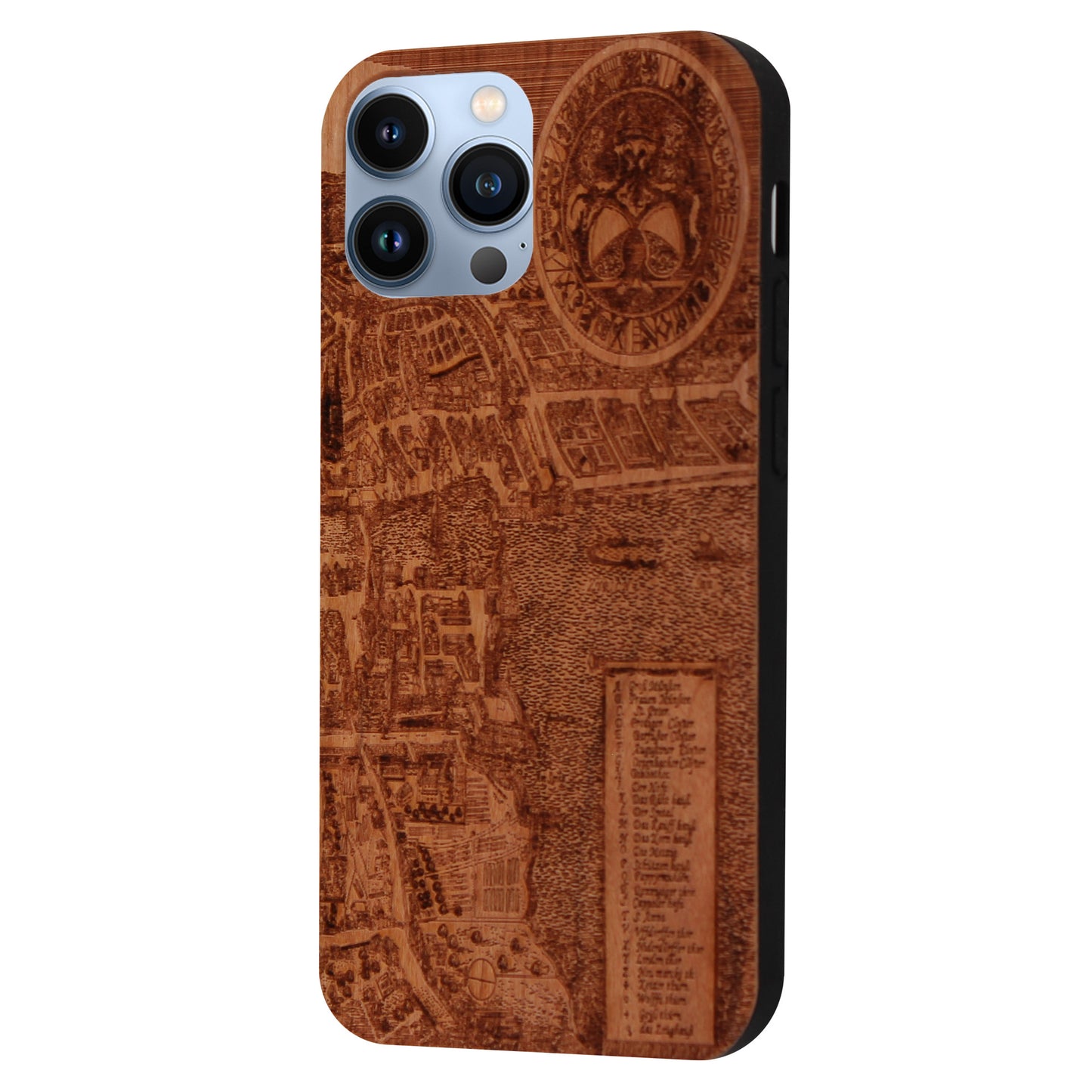 Zurich Merian Eden Case made with Cherry Wood for the iPhone 13 Pro Max