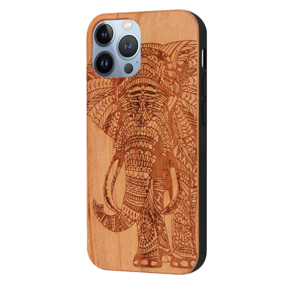 Elephant Eden Case made with Cherry Wood for the iPhone 13 Pro Max