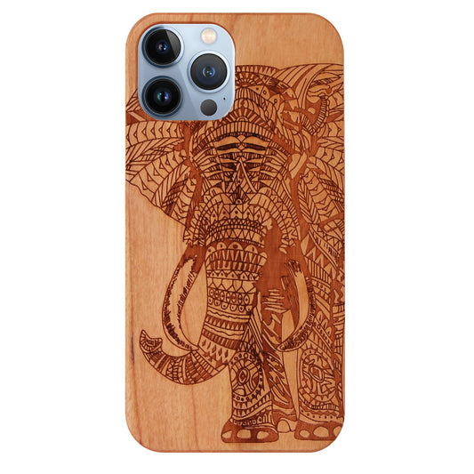 Elephant Eden Case made with Cherry Wood for the iPhone 13 Pro Max