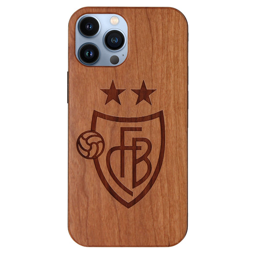 FC Basel Eden Case aus Kirschholz für das iPhone 14 Pro Max mit MagSafe