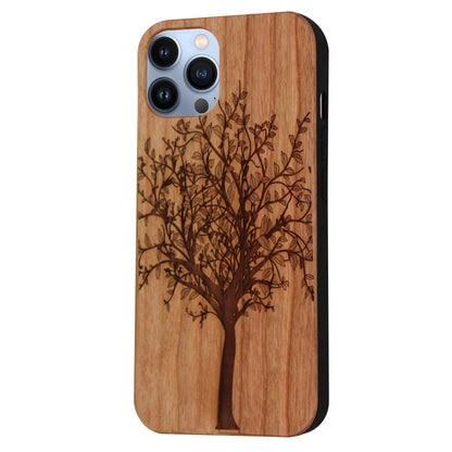 Tree of Life Eden Case made of Cherry Wood for iPhone 14 Pro Max with MagSafe