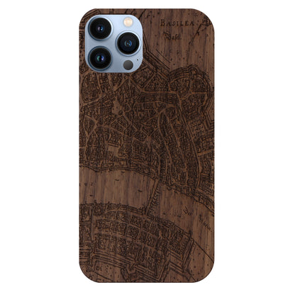 Basel Merian Eden Case made with Walnut Wood for the iPhone 13 Pro Max