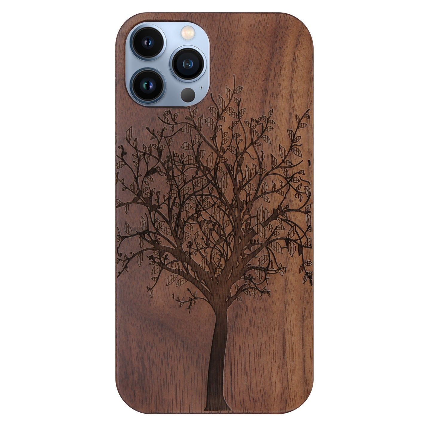 Tree of Life Eden Case made with Walnut Wood for the iPhone 13 Pro Max