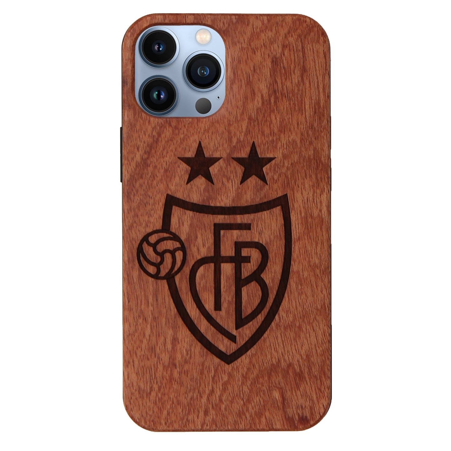 FC Basel Eden Case Made of Rosewood for iPhone 14 Pro Max with MagSafe