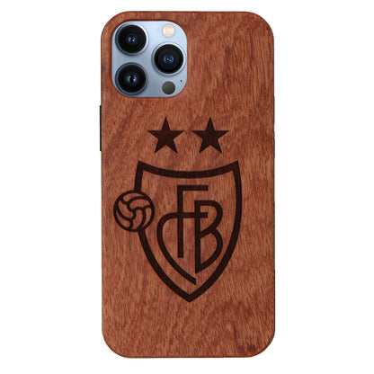 FC Basel Eden Case Made of Rosewood for iPhone 14 Pro Max with MagSafe