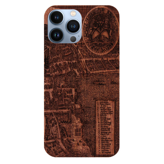 Zürich Merian Eden Case aus Rosenholz für das iPhone 14 Pro Max mit MagSafe