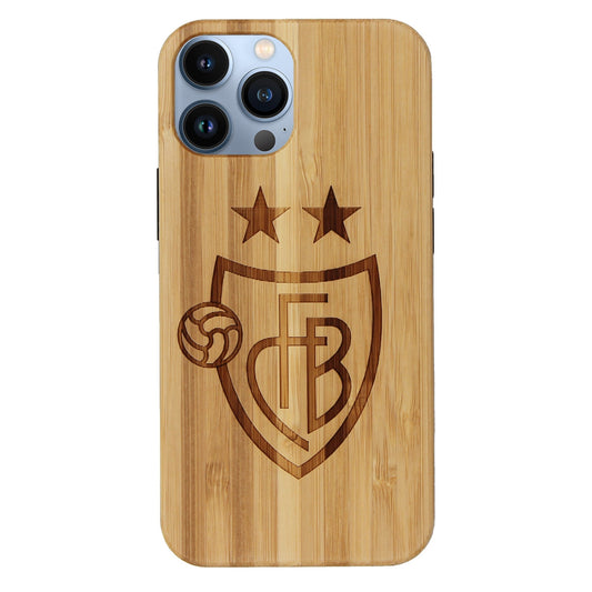 FC Basel Eden Case aus Bambus für das iPhone 14 Pro Max mit MagSafe