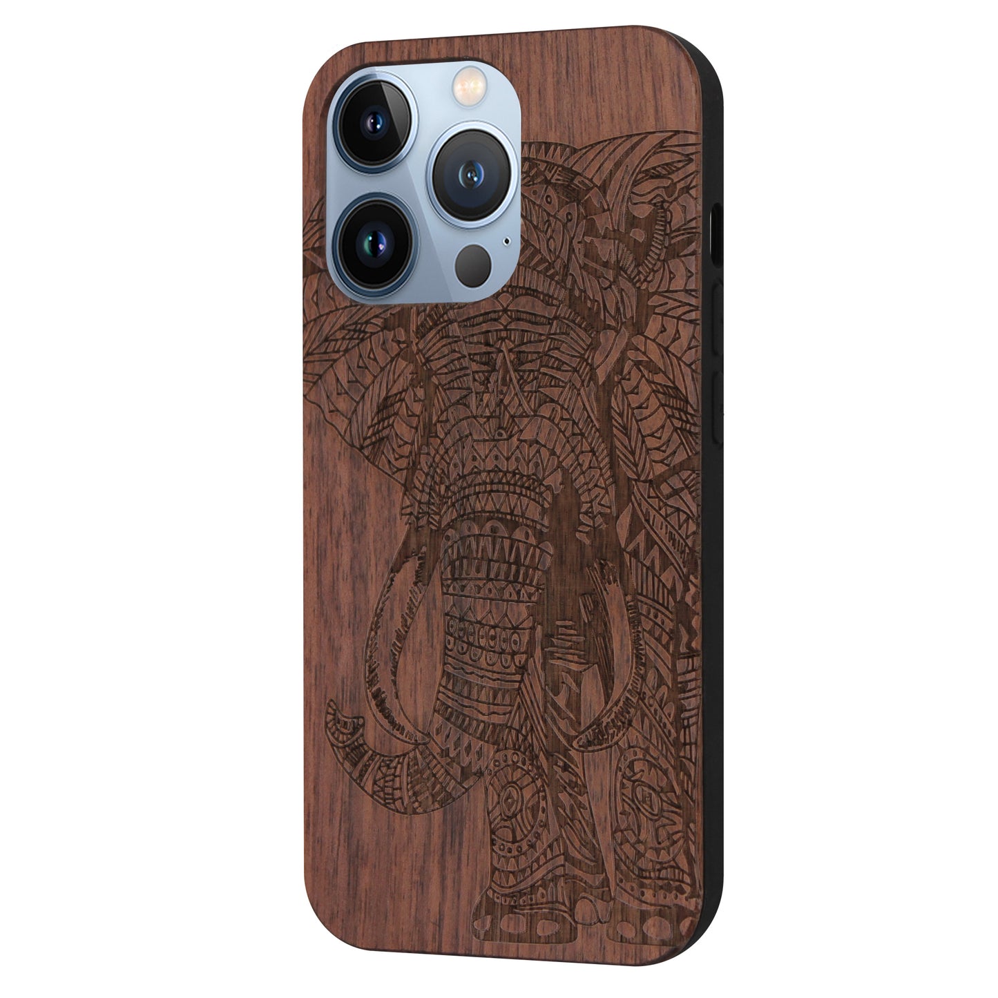 Elephant Eden Case made with Walnut Wood for the iPhone 13 Pro
