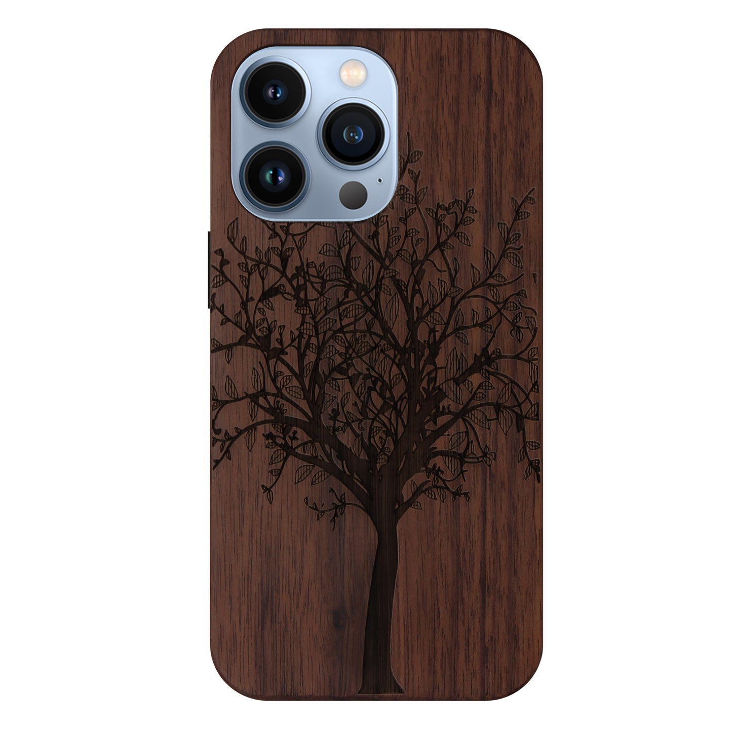 Tree of Life Eden Case made with Walnut Wood for the iPhone 13 Pro