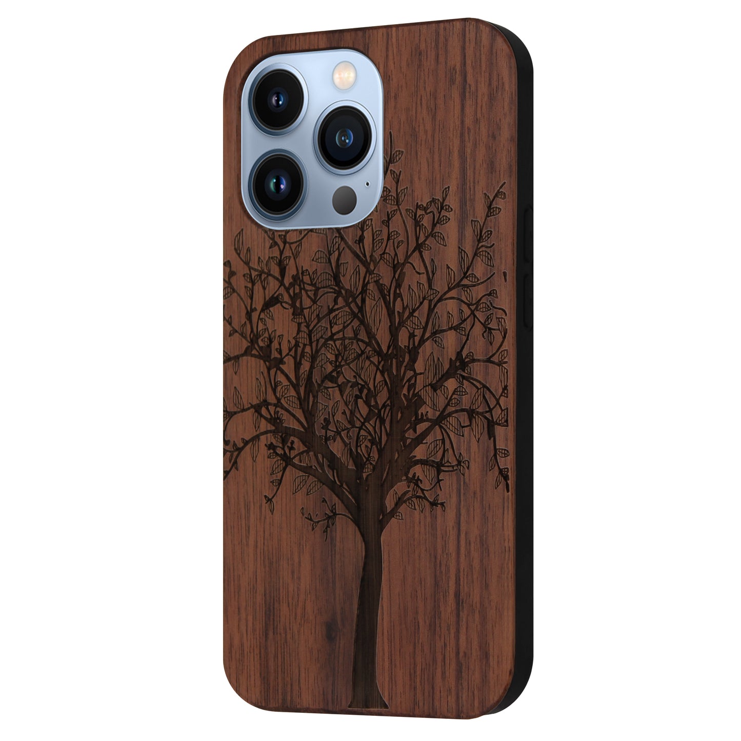Tree of Life Eden Case made with Walnut Wood for the iPhone 13 Pro