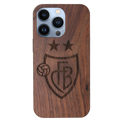 FC Basel Eden Case made with Walnut Wood for the iPhone 13 Pro