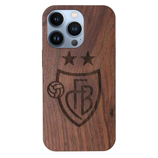 FC Basel Eden Case made with Walnut Wood for the iPhone 13 Pro