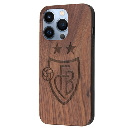 FC Basel Eden Case made with Walnut Wood for the iPhone 13 Pro