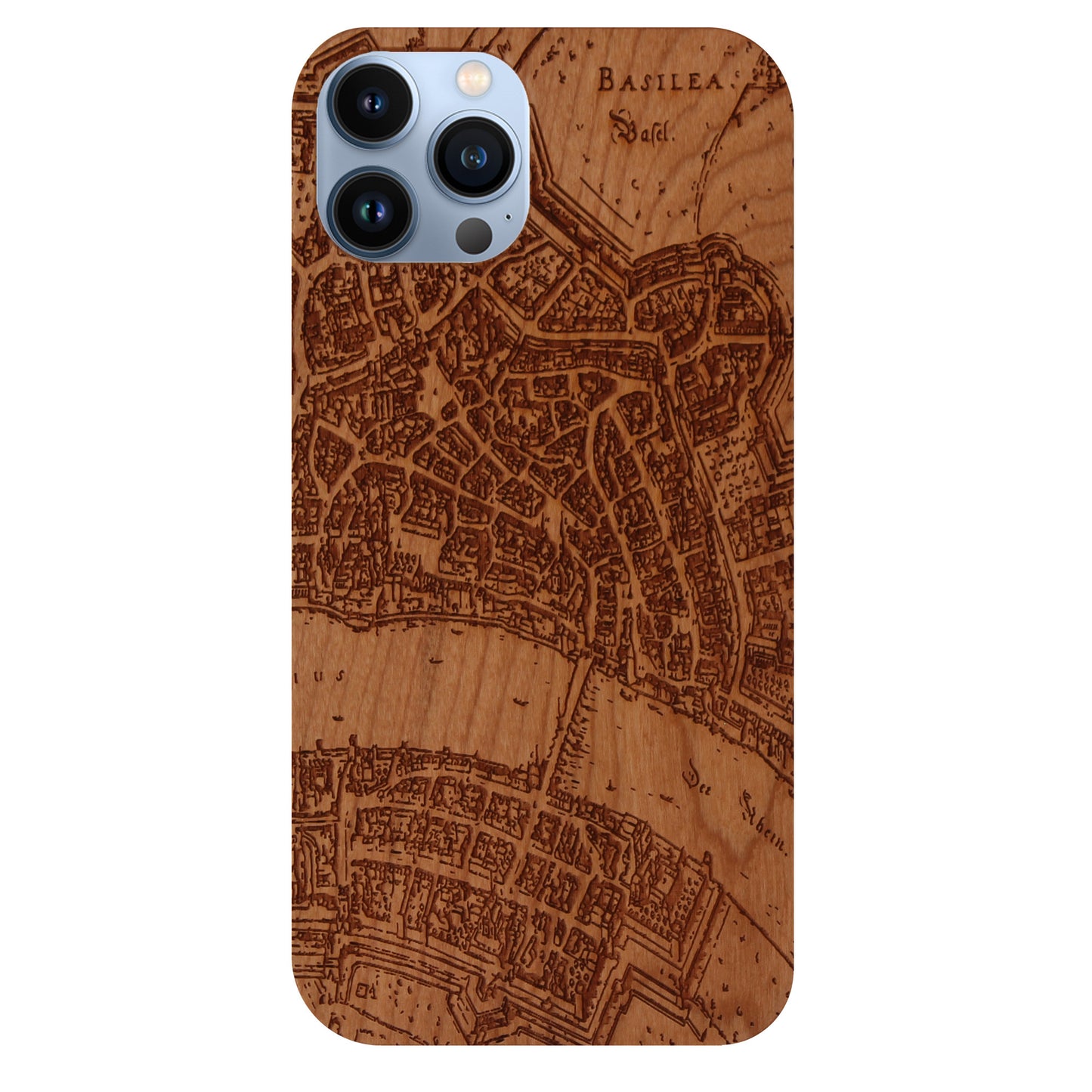 Basel Merian Eden Case made with Cherry Wood for the iPhone 13 Pro Max