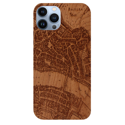 Basel Merian Eden Case made with Cherry Wood for the iPhone 13 Pro Max