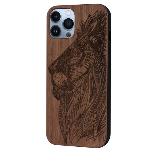 Löwe Eden Case aus Nussbaumholz für iPhone 14 Pro Max mit MagSafe