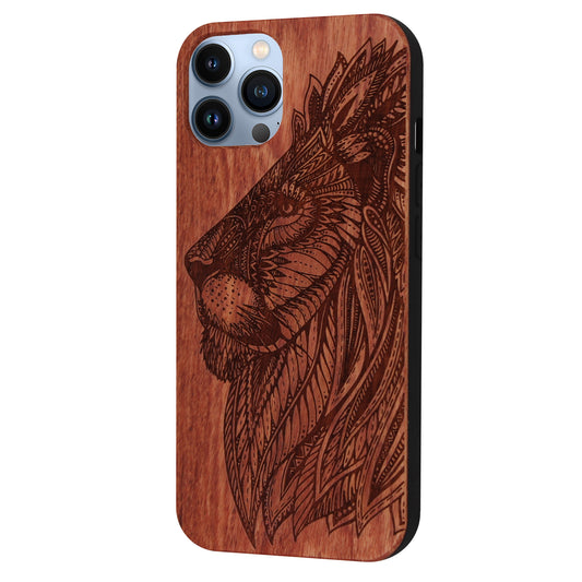 Lion Eden Case made with Rose Wood for the iPhone 13 Pro Max