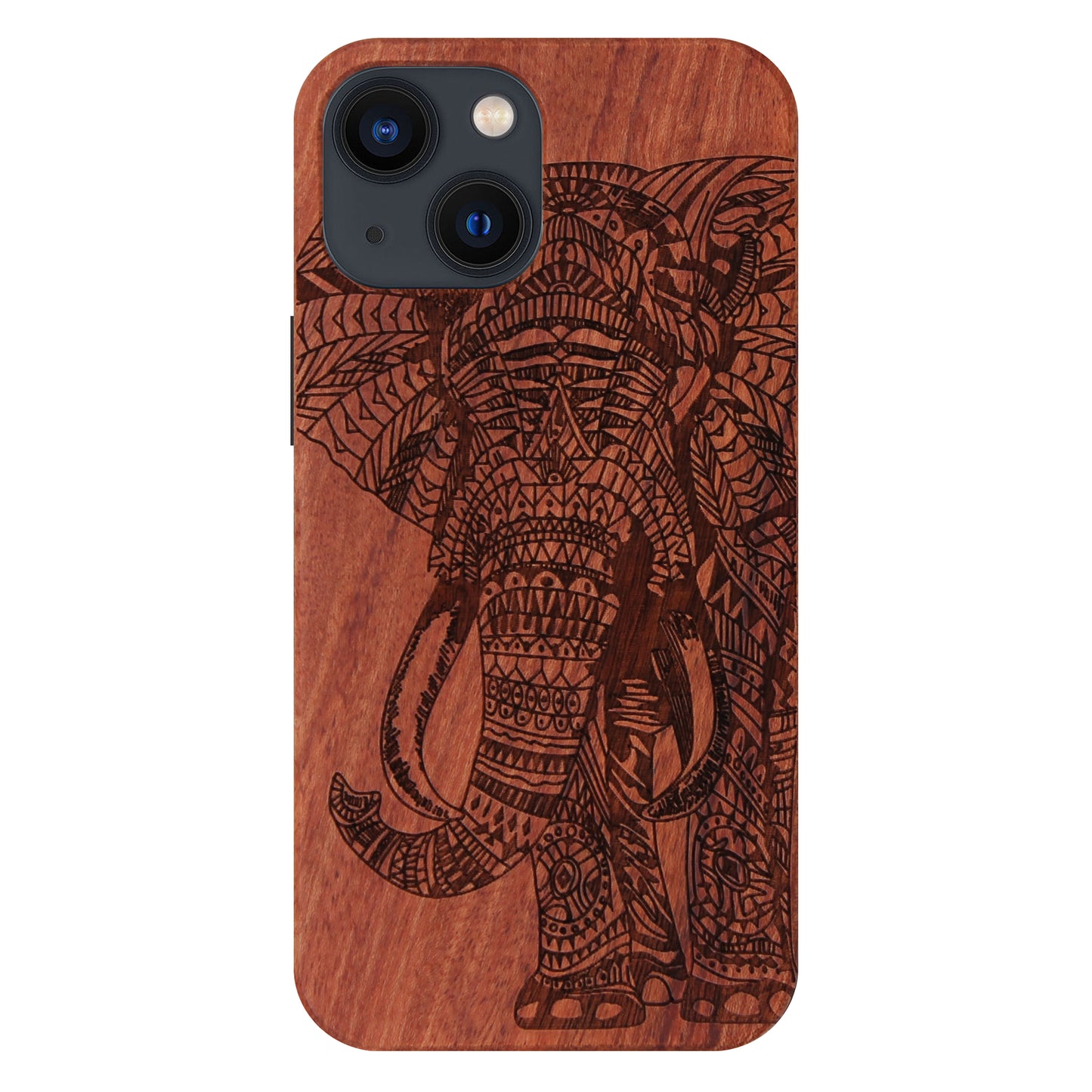 Elefanten Eden Case aus Rosenholz für das iPhone 13/14