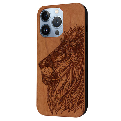 Lion Eden Case made with Cherry Wood for the iPhone 13 Pro