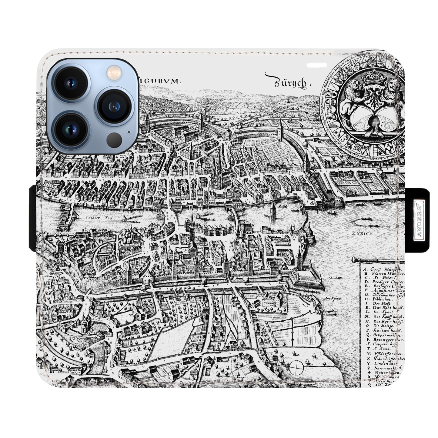 Zürich Merian Victor Case für das iPhone 13 Pro
