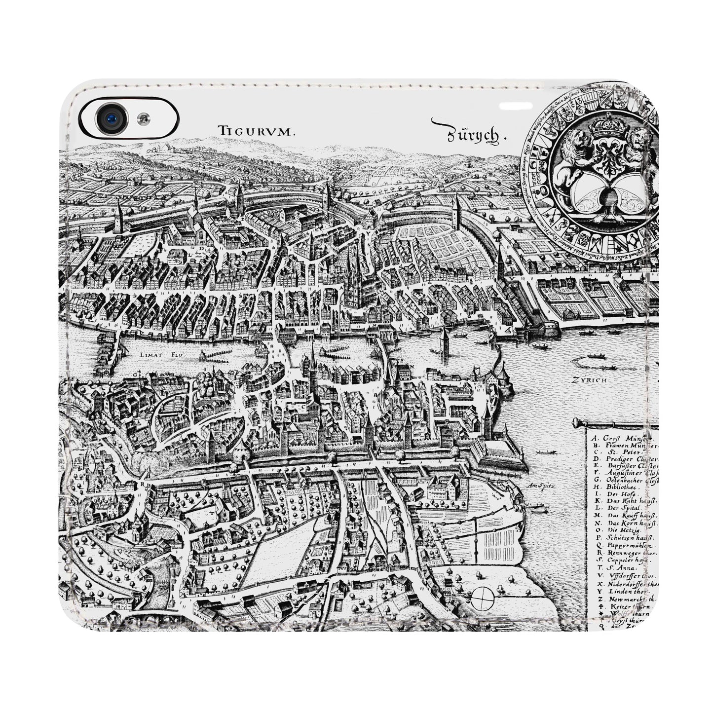 Zürich Merian Panorama Case für das iPhone 5/5S/SE 2016
