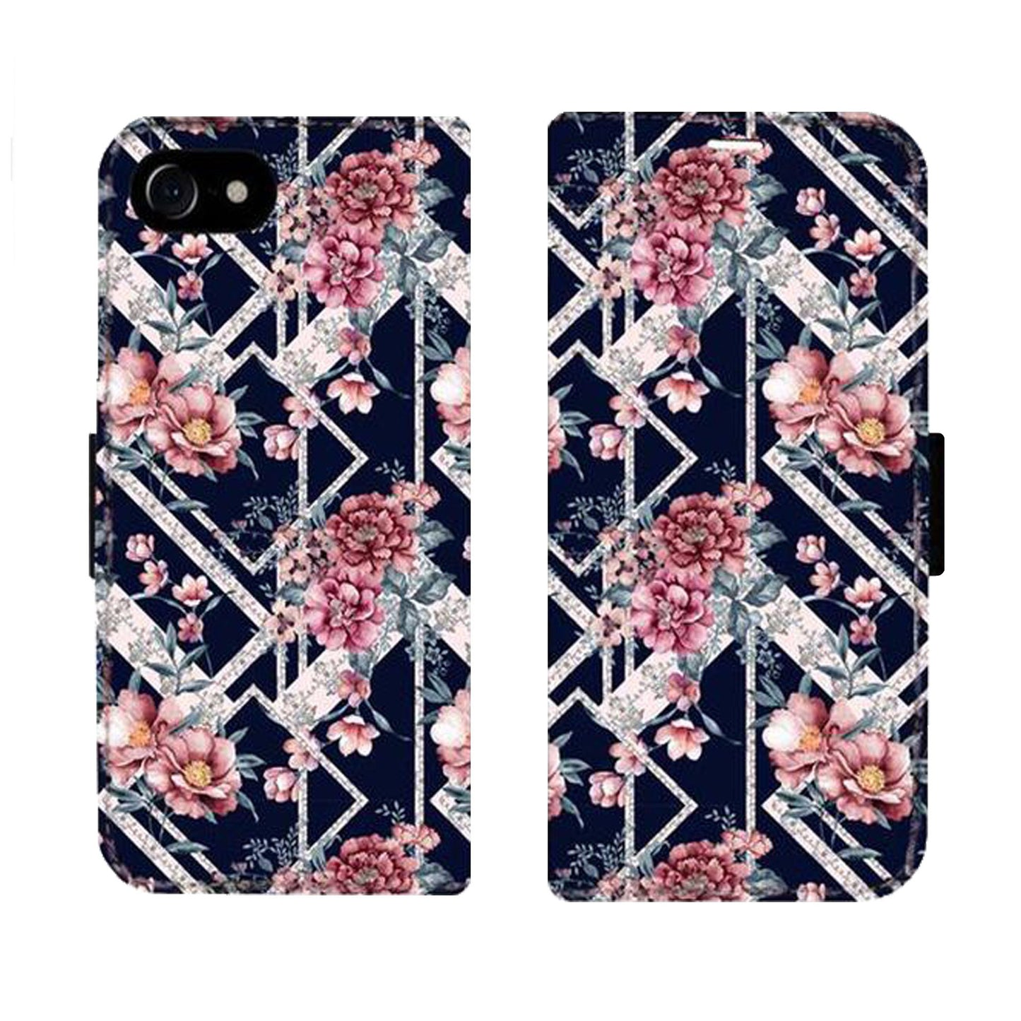 Black Flower Victor Case for the iPhone 6/6S/7/8/SE 2020/SE 2022
