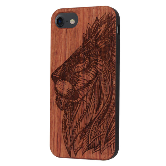 Lion Eden Case made with Rose Wood for the iPhone 6/6S/7/8/SE 2020/SE 2022