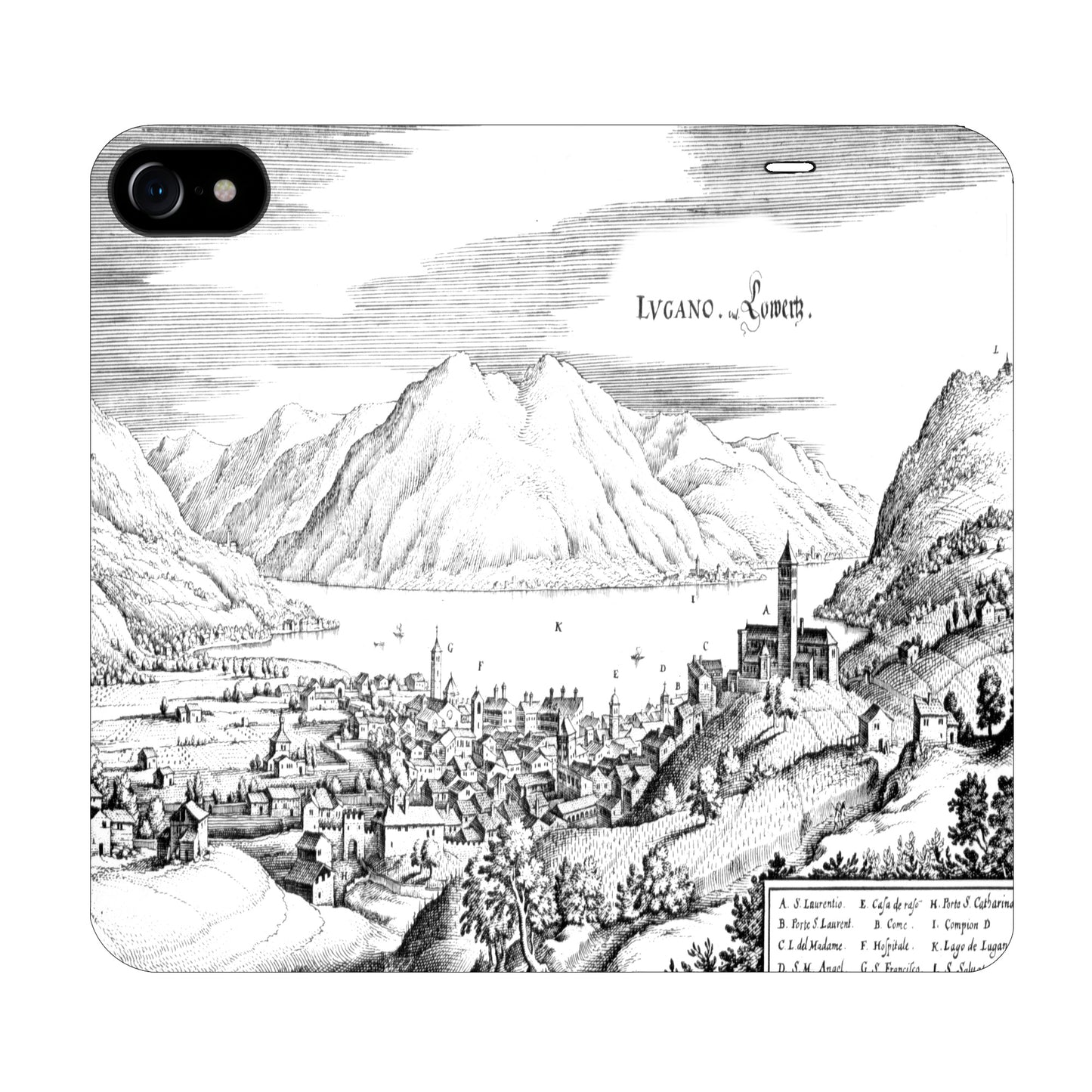 Lugano Merian Panorama Case for the iPhone 6/6S/7/8/SE 2020/SE 2022