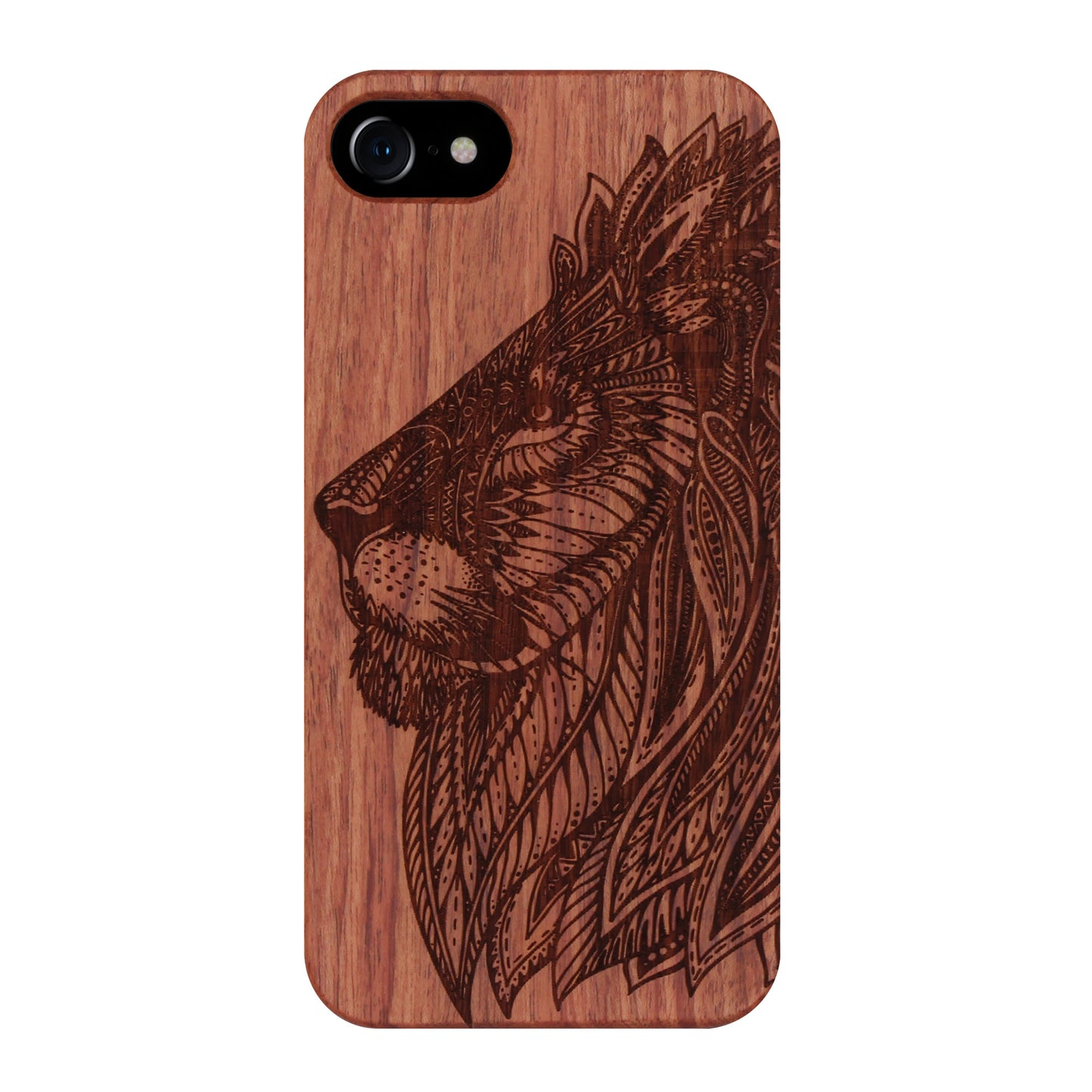 Lion Eden Case made with Rose Wood for the iPhone 6/6S/7/8/SE 2020/SE 2022