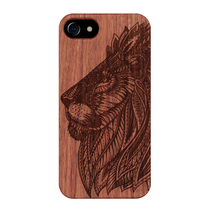 Lion Eden Case made with Rose Wood for the iPhone 6/6S/7/8/SE 2020/SE 2022