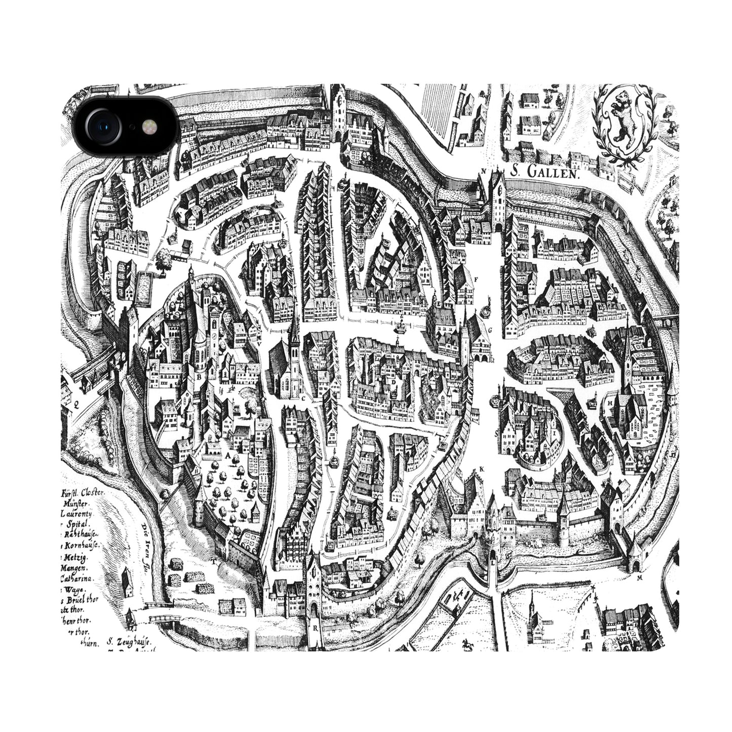 St. Gallen Merian Panorama Case for the iPhone 6/6S/7/8/SE 2020/SE 2022