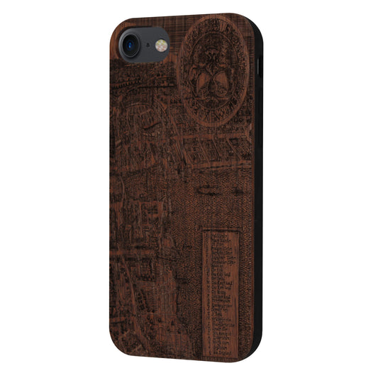 Zurich Merian Eden Case made with Walnut Wood for the iPhone 6/6S/7/8/SE 2020/SE 2022