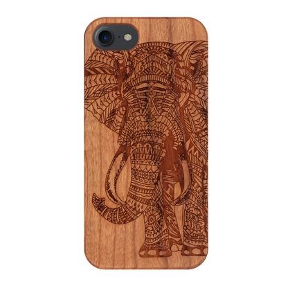 Elephant Eden Case made with Cherry Wood for the iPhone 6/6S/7/8/SE 2020/SE 2022