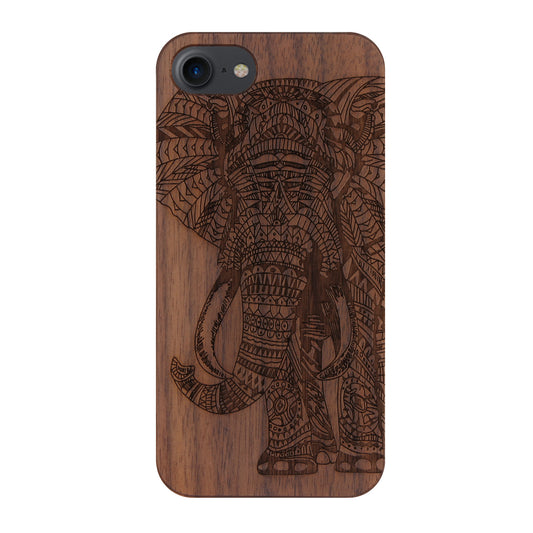 Elephant Eden Case made with Walnut Wood for the iPhone 6/6S/7/8/SE 2020/SE 2022