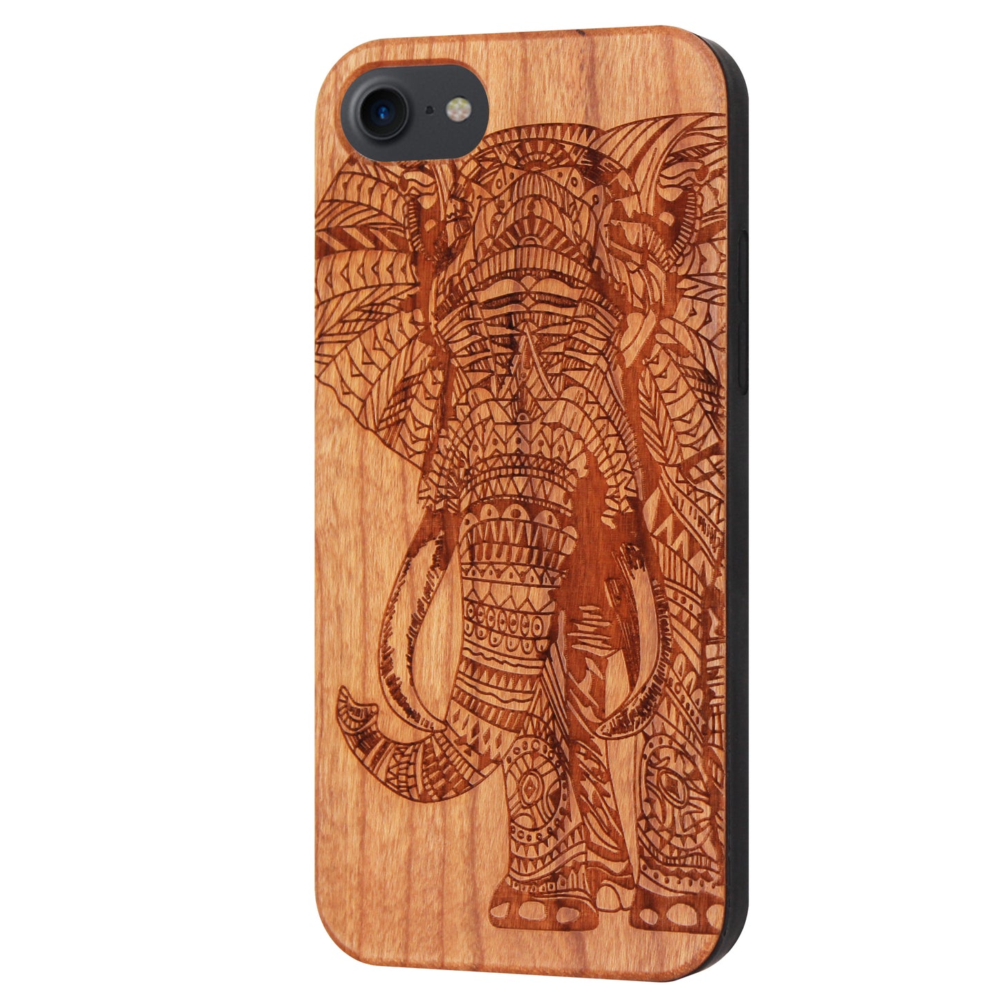 Elephant Eden Case made with Cherry Wood for the iPhone 6/6S/7/8/SE 2020/SE 2022
