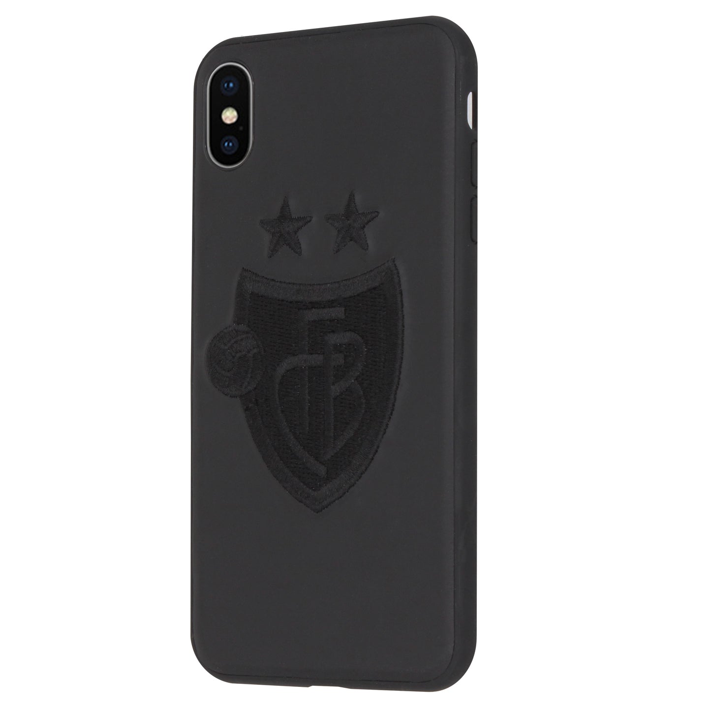 FC Basel 1K Stitch Case for the iPhone X / XS (Black-on-Black)