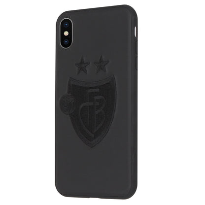 FC Basel 1K Stitch Case for the iPhone X / XS (Black-on-Black)