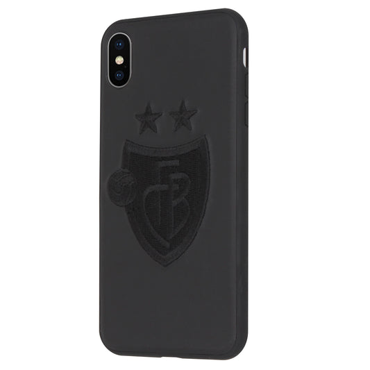 FC Basel 1K Stitch Case for the iPhone X / XS (Black-on-Black)