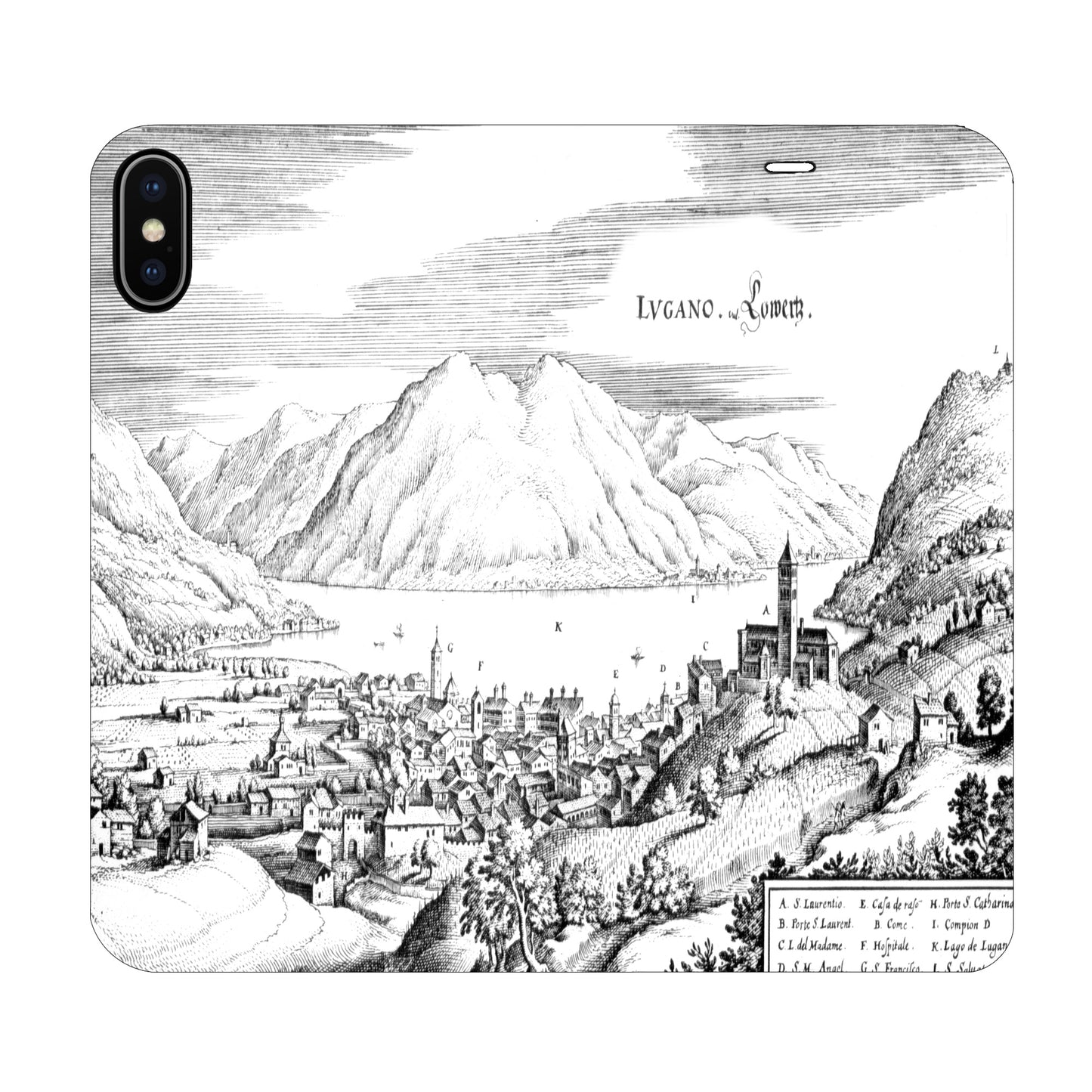Lugano Merian Panorama Case for the iPhone X / XS