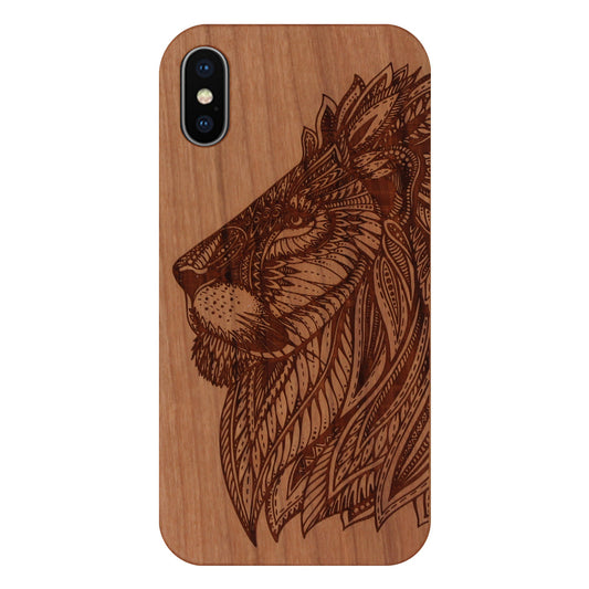 Lion Eden Case made with Cherry Wood for the iPhone XS Max