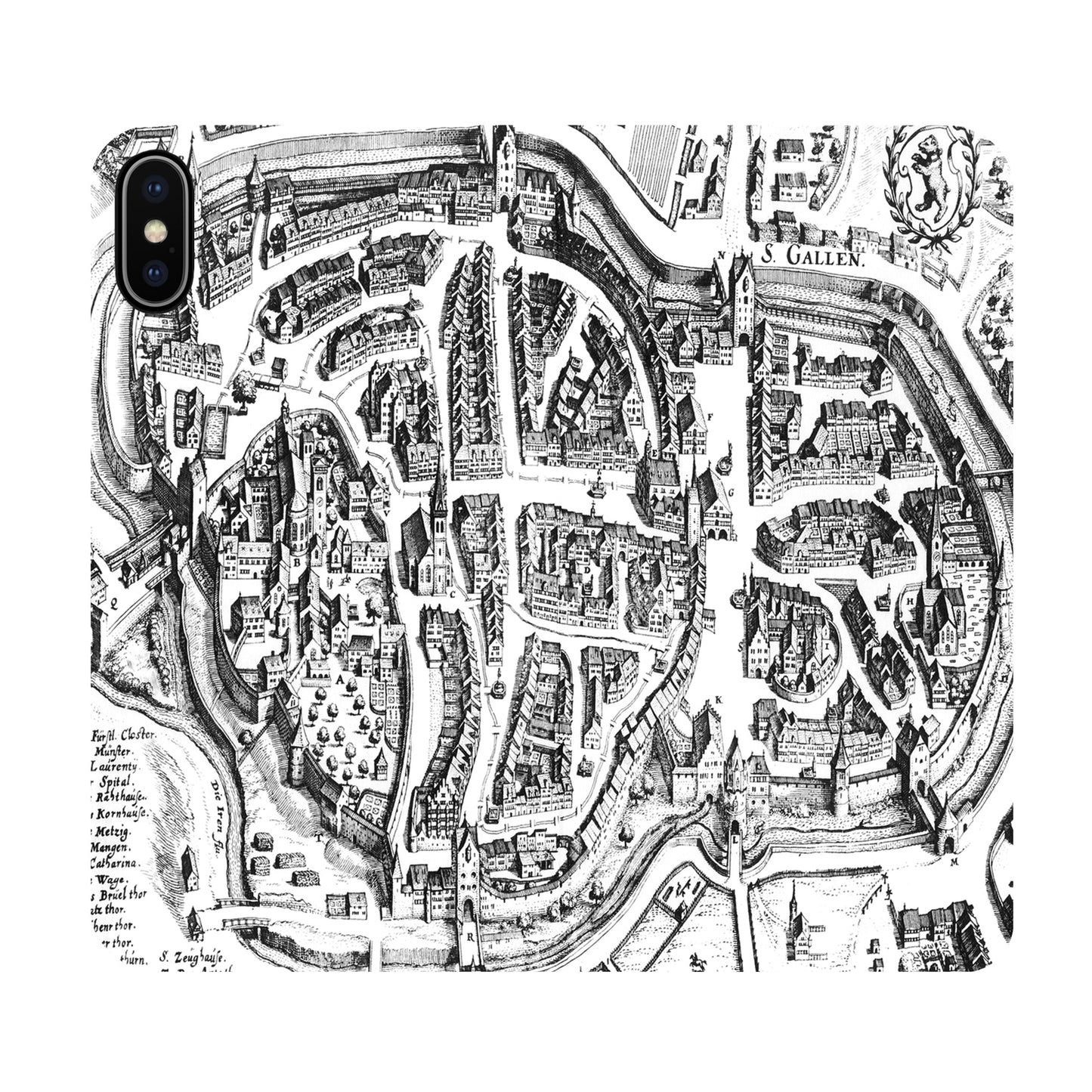 St. Gallen Merian Panorama Case for the iPhone X / XS