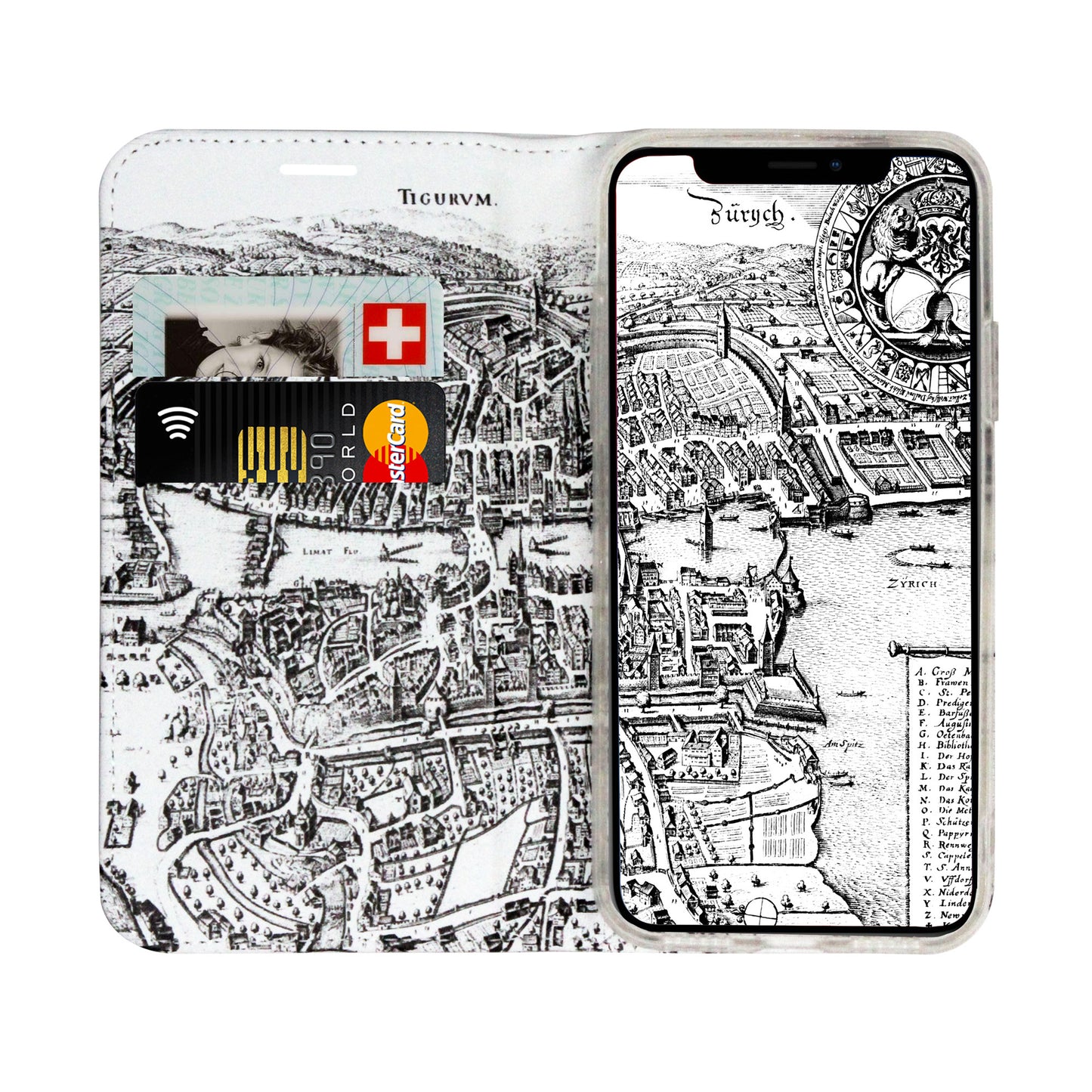 Zurich City From Above Panorama Case for the iPhone XR