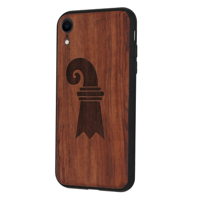 Baslerstab Eden Case made with Rosewood for the iPhone XR