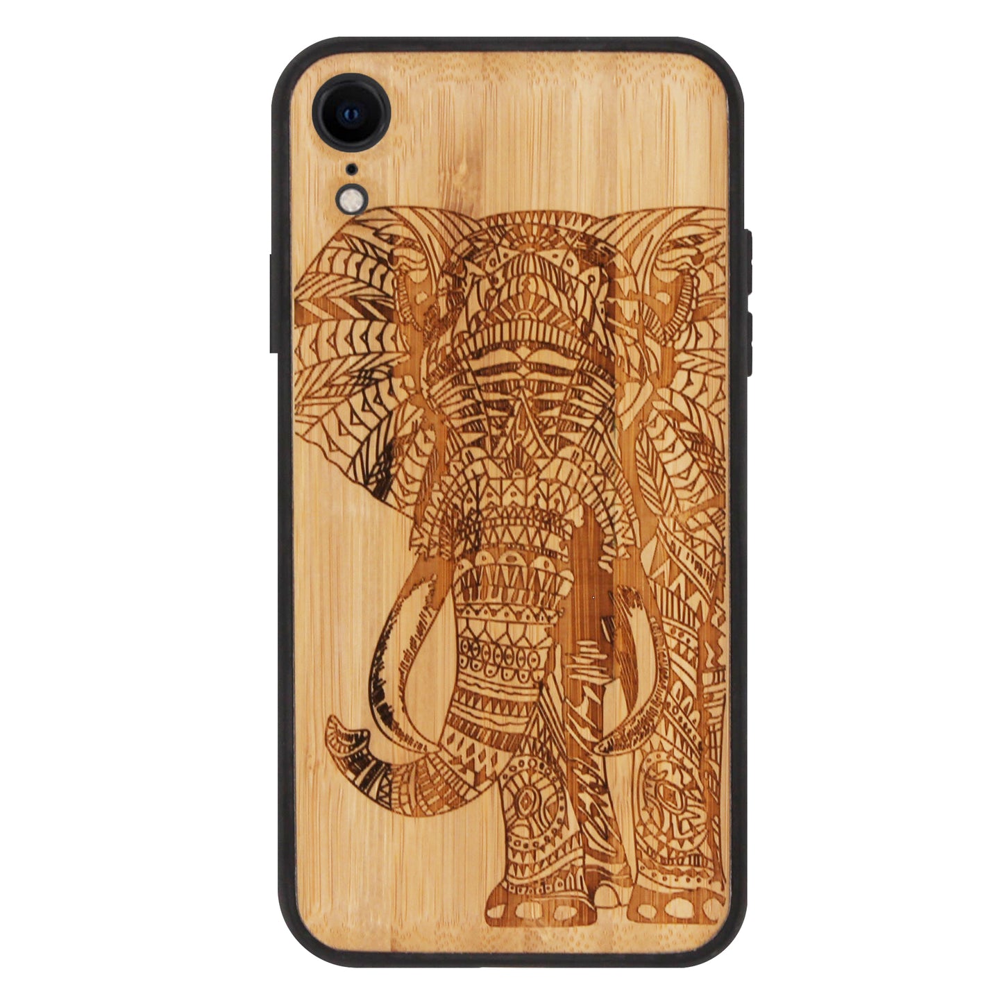 Elefanten Eden Case aus Bambus für das iPhone XR