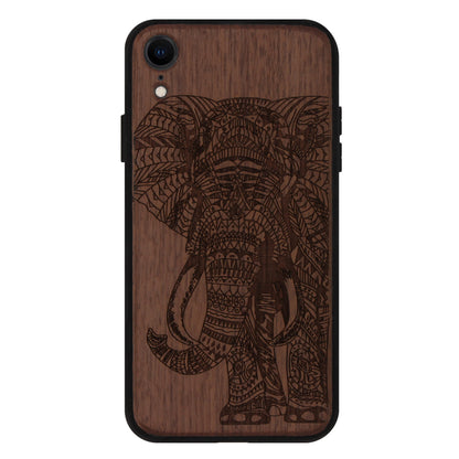 Elephant Eden Case made with Walnut Wood for the iPhone XR