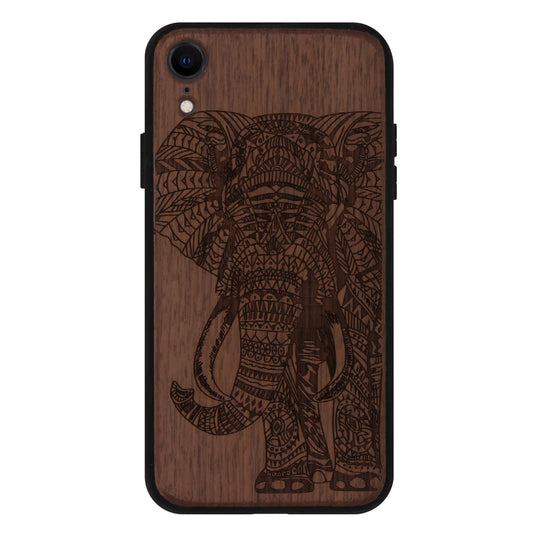 Elephant Eden Case made with Walnut Wood for the iPhone XR