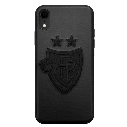 FC Basel 1K Stitch Case für das iPhone XR (Black-on-Black)
